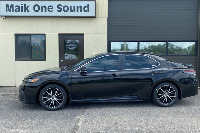 Toyota 2023 Camry with professional window tint in North Bay